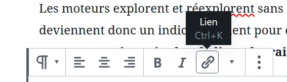 Facile de faire un lien (version WordPress)